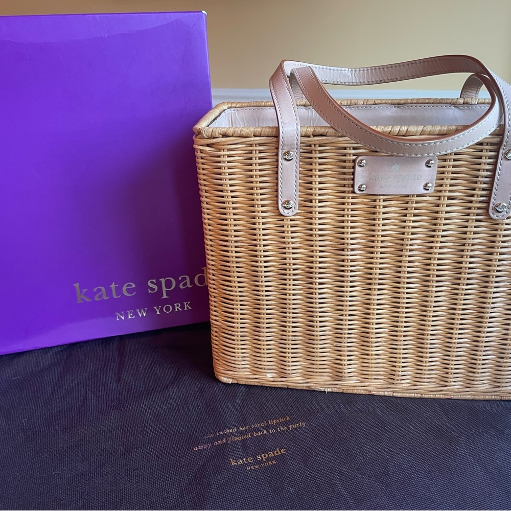 Kate Spade rattan bag